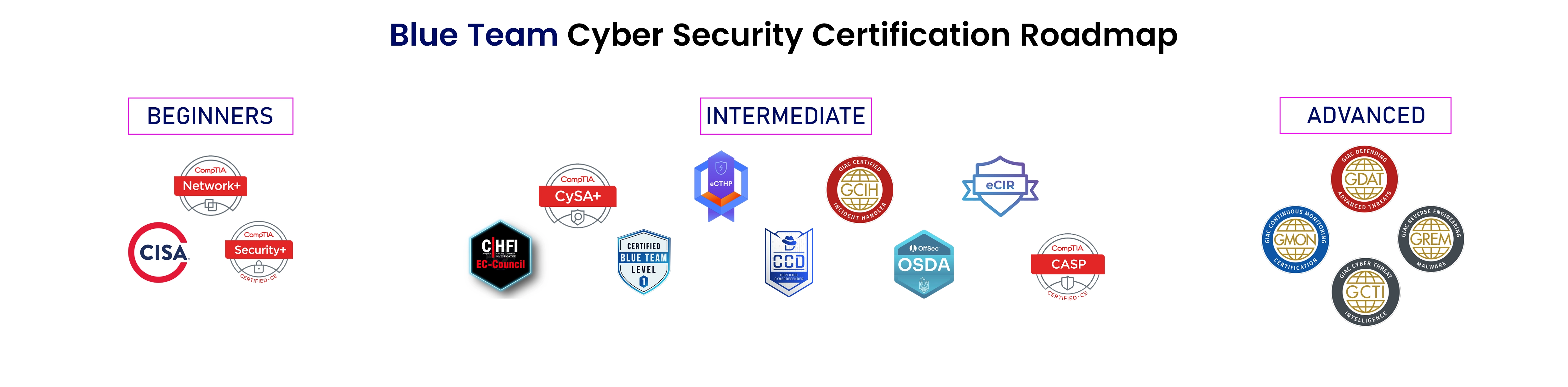 Blue Team Cyber Security Certification Roadmap